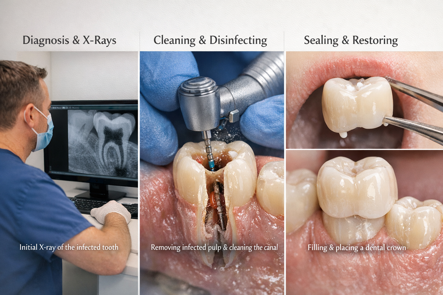 Root canal treatment steps explained